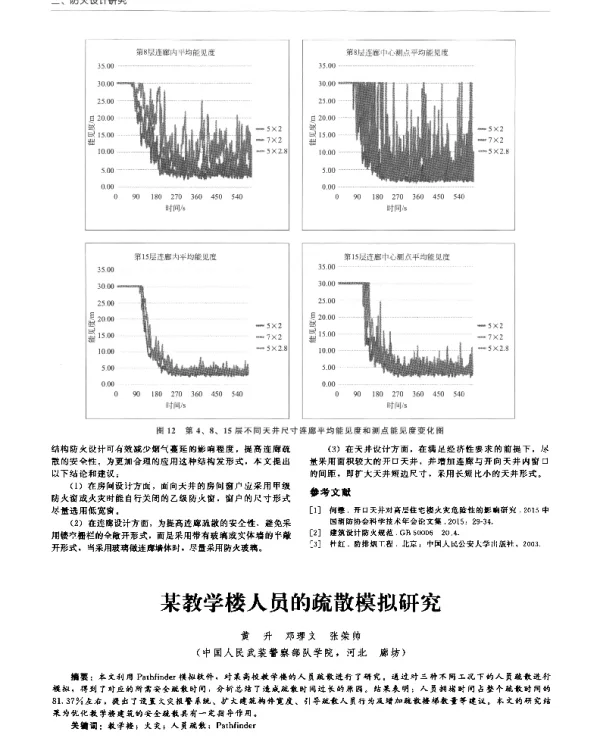 某教学楼人员的疏散模拟研究