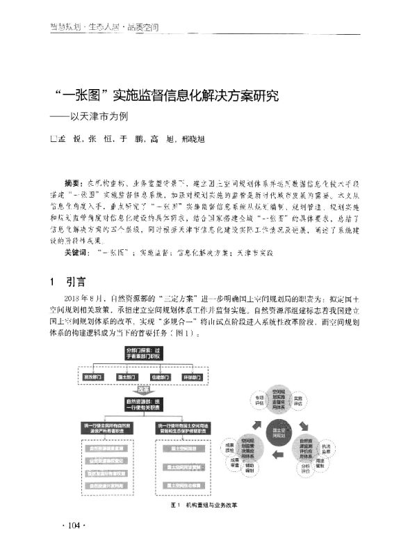 一张图实施监督信息化解决方案研究--以天津市为例