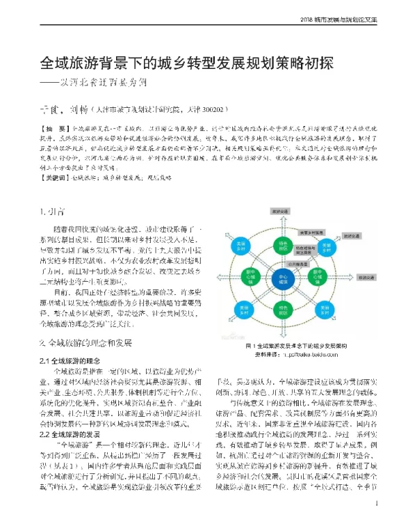 全域旅游背景下的城乡转型发展规划策略初探--以河北省迁西县为例