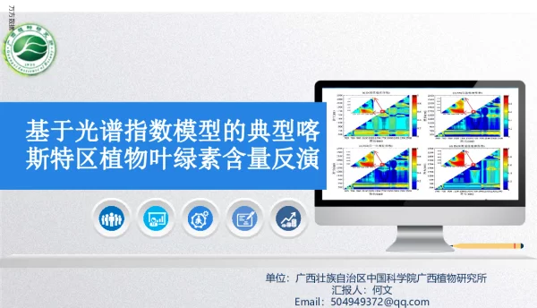 基于光谱指数模型的典型喀斯特区植物叶绿素含量反演