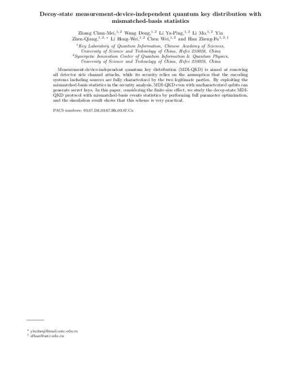 Decoy-statemeasurement-device-independentquantumkeydistributionwithmismatched-basisstatistics