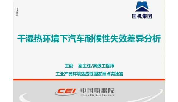 干湿热环境下汽车耐候性失效差异分析
