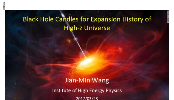 BlackHoleCandlesforExpansionHistoryofHigh-zUniverse