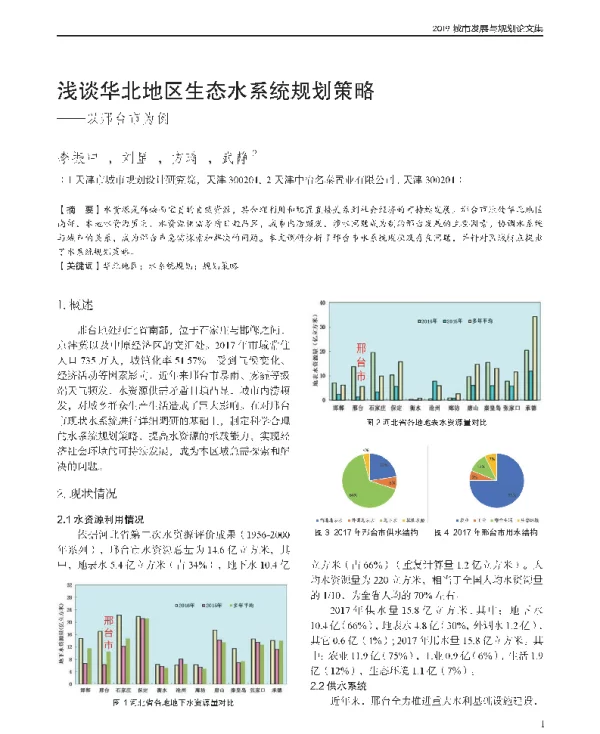 浅谈华北地区生态水系统规划策略--以邢台市为例