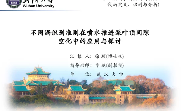 不同涡识别准则在喷水推进泵叶顶间隙空化中的应用与探讨