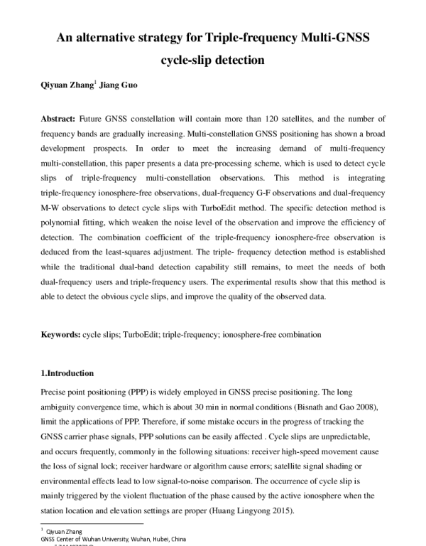 AnalternativestrategyforTriple-frequencyMulti-GNSScycle-slipdetection