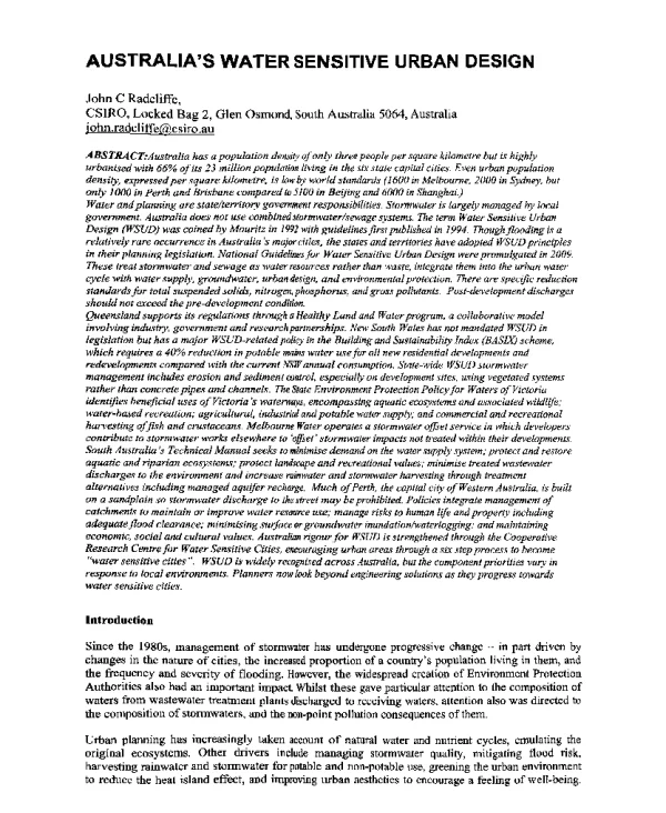 AUSTRALIASWATERSENSITIVEURBANDESIGN
