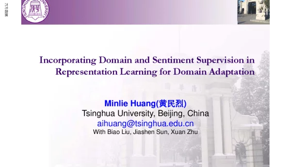 IncorporatingDomainandSentimentSupervisioninRepresentationLearningforDomainAdaptation