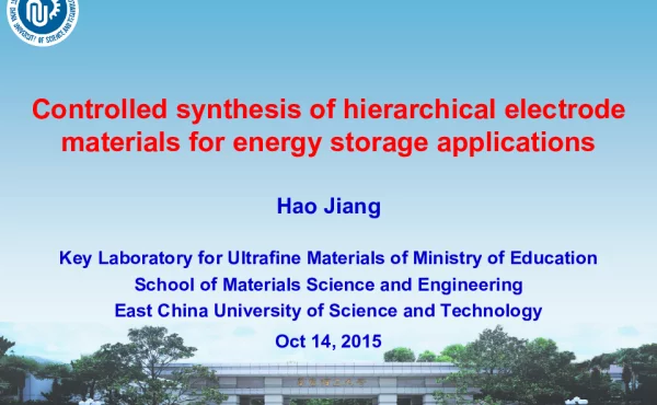 Controlledsynthesisofhierarchicalelectrodematerialsforenergystorageapplications