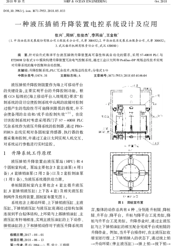 一种液压插销升降装置电控系统设计及应用
