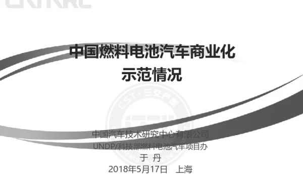 中国燃料电池汽车商业化示范情况