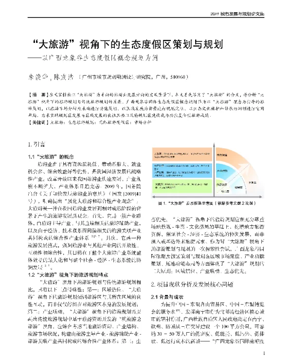 大旅游视角下的生态度假区策划与规划--以广西龙象谷生态度假区概念规划为例