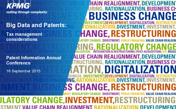 BigDataandPatentsTaxmanagementconsiderations