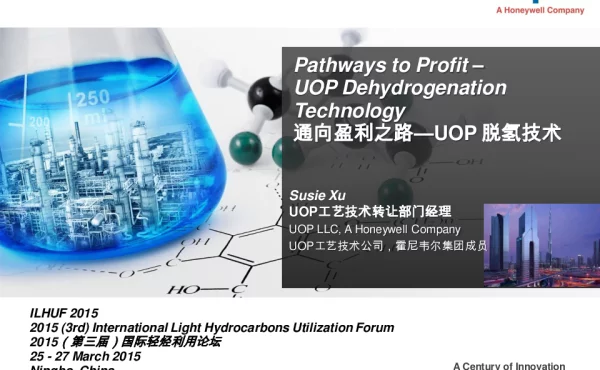 通向盈利之路-UOP脱氢技术