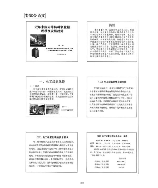 近年来国内外特种氧化镁现状及发展趋势