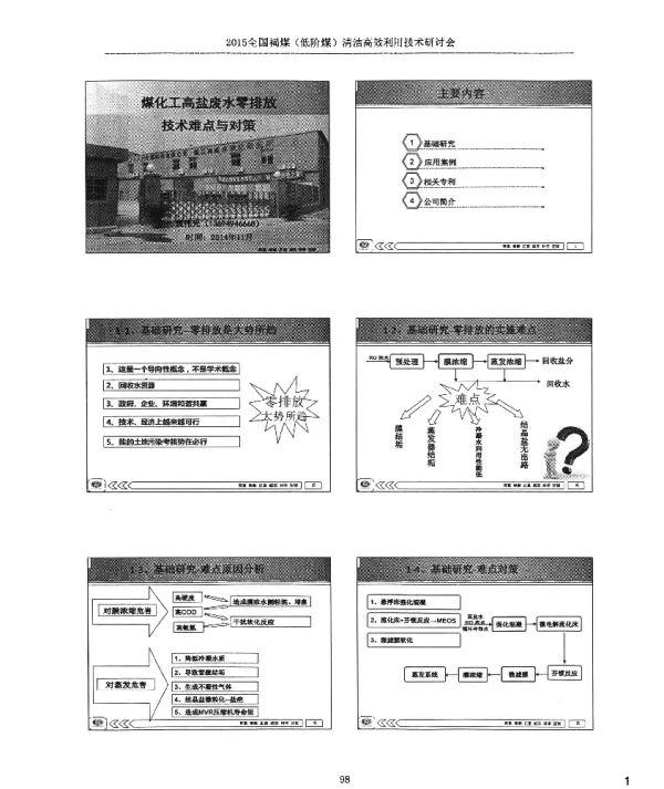 煤化工高盐废水零排放技术难点与对策