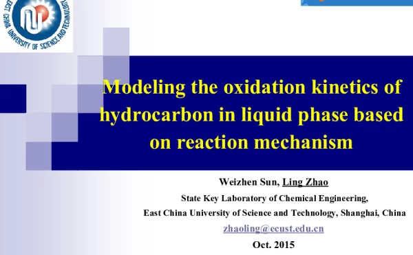 Modelingtheoxidationkineticsofhydrocarboninliquidphasebasedonreactionmechanism