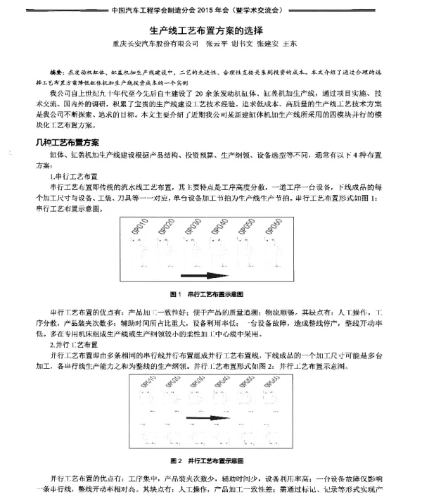 生产线工艺布置方案的选择