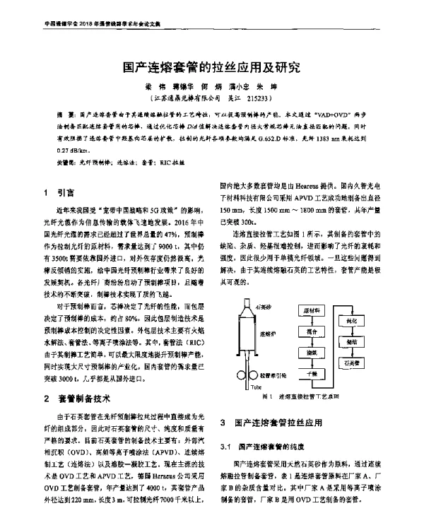 国产连熔套管的拉丝应用及研究