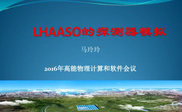 LHAASO探测器模拟