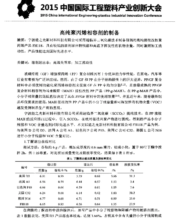 高纯聚丙烯相容剂的制备