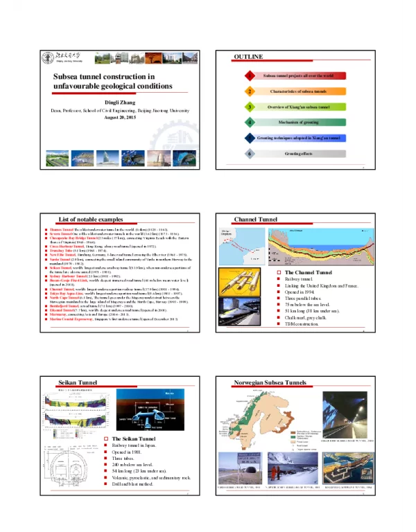 Subseatunnelconstructioninunfavourablegeologicalconditions