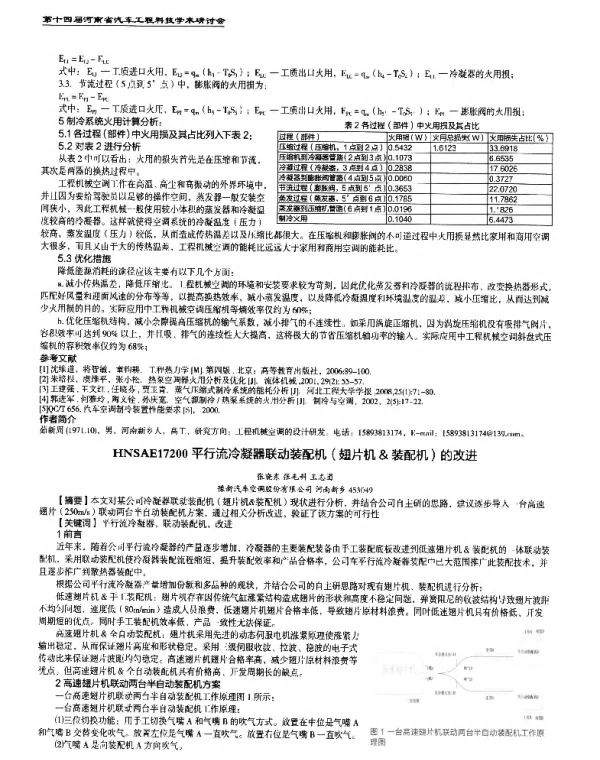 平行流冷凝器联动装配机(翅片机&装配机)的改进