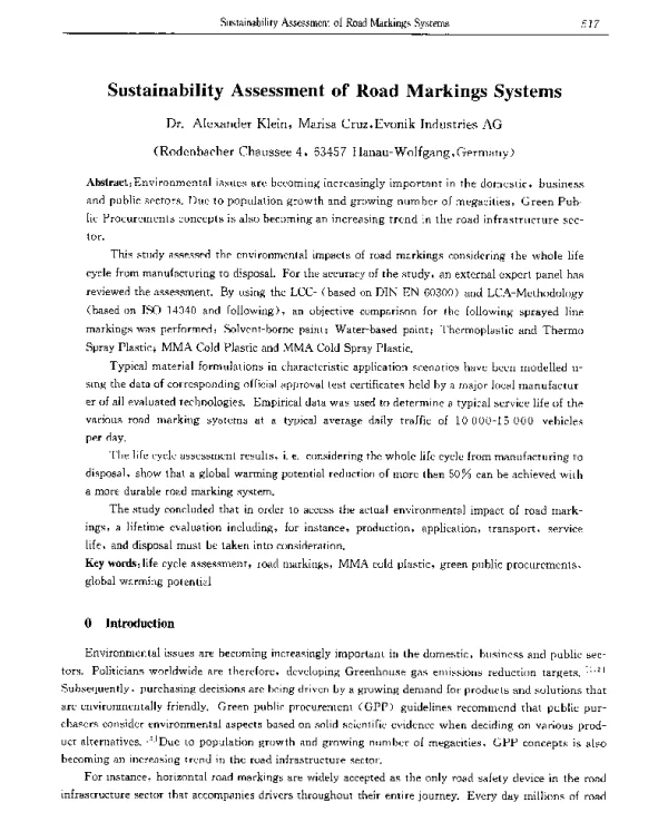SustainabilityAssessmentofRoadMarkingsSystems