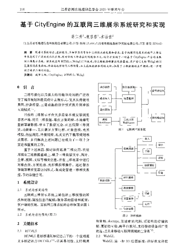 基于CityEngine的互联网三维展示系统研究和实现