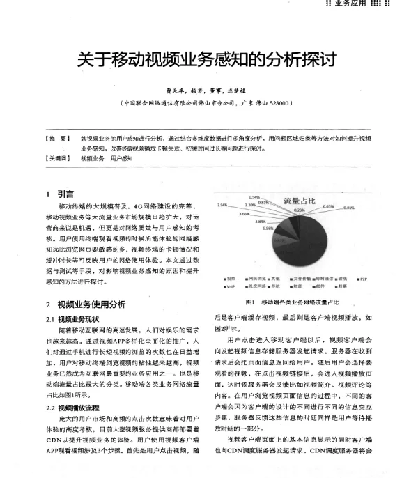 关于移动视频业务感知的分析探讨