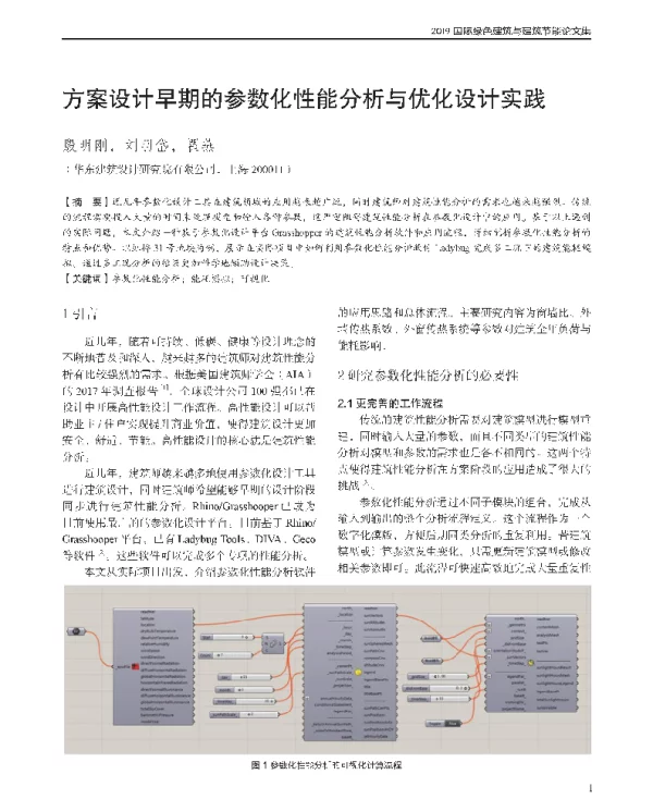 方案设计早期的参数化性能分析与优化设计实践