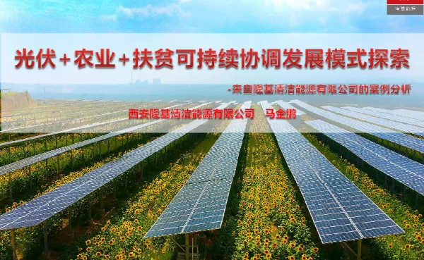 光伏+农业+扶贫可持续协调发展模式探索-来自隆基清洁能源有限公司的案例分析