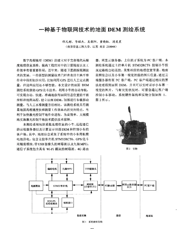 一种基于物联网技术的地面DEM测绘系统