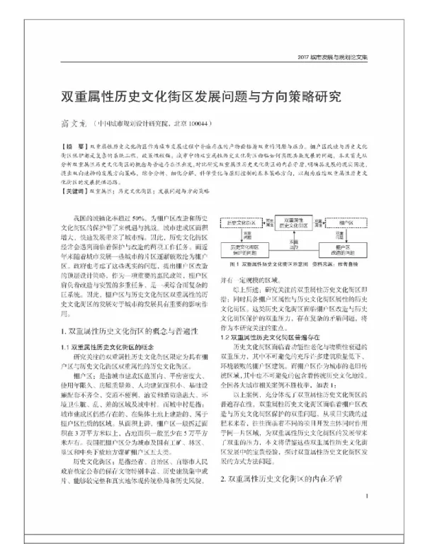 双重属性历史文化街区发展问题与方向策略研究