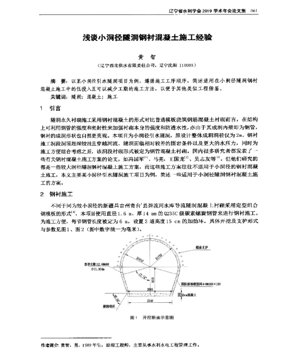 浅谈小洞径隧洞钢衬混凝土施工经验