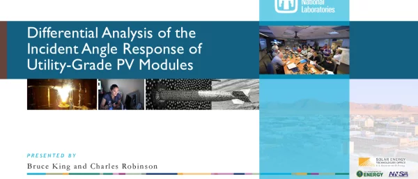 DifferentialAnalysisoftheIncidentAngleResponseofUtility-GradePVModules