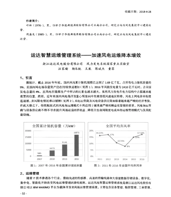 运达智慧运维管理系统--加速风电运维降本增效