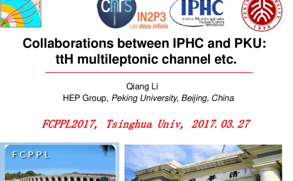 CollaborationsbetweenIPHCandPKUttHmultileptonicchanneletc