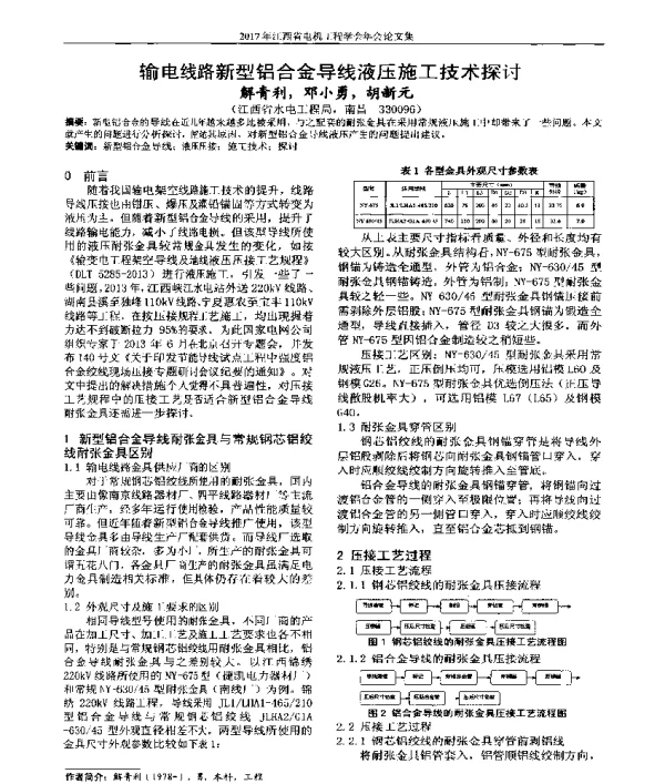 输电线路新型铝合金导线液压施工技术探讨