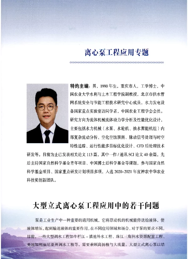 大型立式离心泵工程应用中的若干问题
