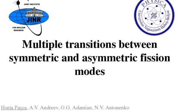 Multipletransitionsbetweensymmetricandasymmetricfissionmodes