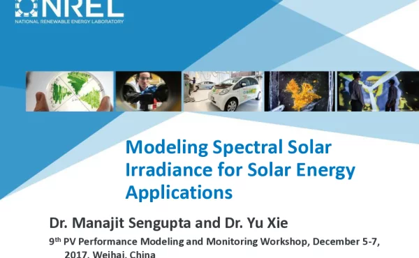 ModelingSpectralSolarIrradianceforSolarEnergyApplications