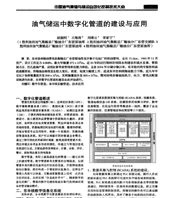 油气储运中数字化管道的建设与应用