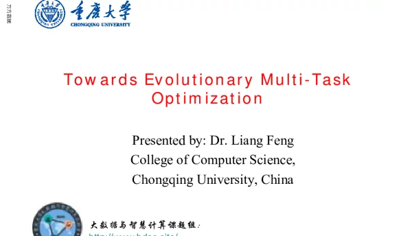 TowardsEvolutionaryMulti-TaskOptimization