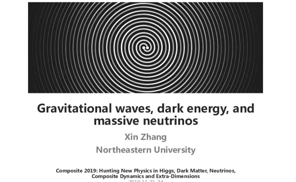 Gravitationalwavesdarkenergyandmassiveneutrinos