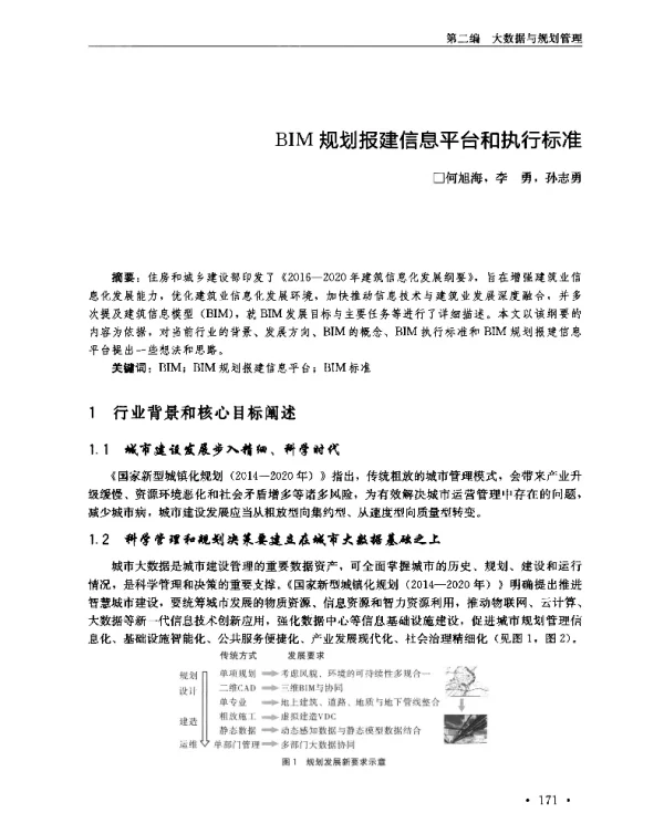 BIM规划报建信息平台和执行标准