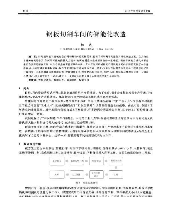 钢板切割车间的智能化改造