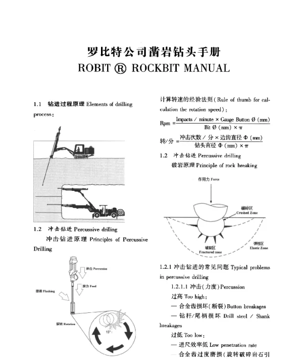 罗比特公司凿岩钻头手册ROBITROCKBITMANUAL