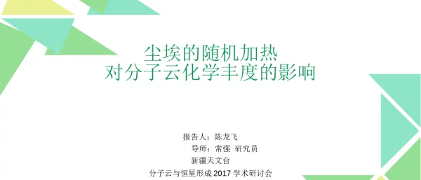 尘埃的随机加热对分子云化学丰度的影响