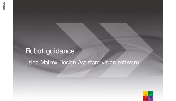 RobotguidanceusingMatroxDesignAssistantvisionsoftware